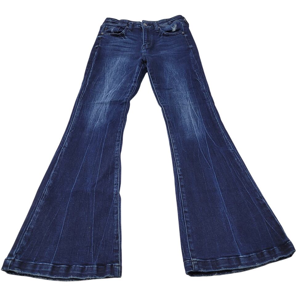 Kancan Maurices high rise flare jeans dark wash retro boho dark wash 27